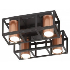 Светильник потолочный Rivoli Raffaela 5082-304 4 * GU10 25 Вт накладной для натяжных потолков лофт - кантри