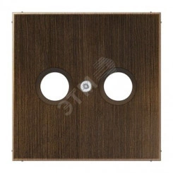 Накладка для телевизионной розетки (TV-FM)  Серия LS990  Материал- металл  Цвет- классическая латунь