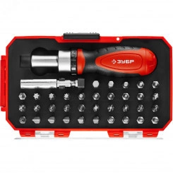 Набор Компакт-37: реверсивная отвертка с насадками 37 шт Набор Компакт-37: реверсивная отвертка с насадками 37 шт