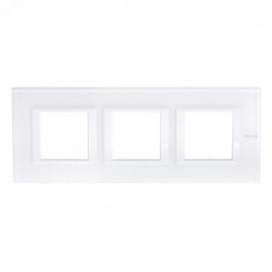 Axolute Накладки декоративные прямоугольные горизонтальные White/белое стекло на 2+2+2 модуля