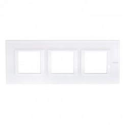 Axolute Накладки декоративные прямоугольные горизонтальные White/белое стекло на 2+2+2 модуля