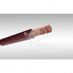 Провод силовой ПУГВ 1х1.5 коричневый  многопроволочный 100м