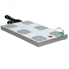 Модуль вентиляторный NTSS потолочный, 6 элементов, без термостата, для напольных шкафов RS глубиной 600/800/1000мм, серый 7035