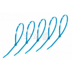 Хомут-стяжкa нeйлонoвая 400x4,8 мм, синяя, упаковка 25 шт