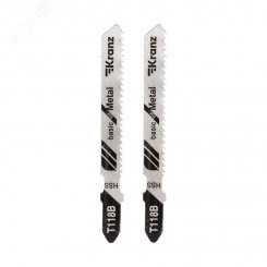 Пилка для электролобзика по металлу T118B 76 мм 12 зубьев на дюйм 3-6 мм (упак - 2 шт.) Пилка для электролобзика по металлу T118B 76 мм 12 зубьев на дюйм 3-6 мм (упак - 2 шт.)