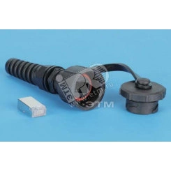 Промышленный разъем RJ-45 (8P8C) под витую пару IP67 категория 5e с защитной крышкой Промышленный разъем RJ-45 (8P8C) под витую пару IP67 категория 5e с защитной крышкой