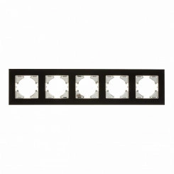 UGRA рамка 5-местная, алюминий, чёрный. UGRA рамка 5-местная, алюминий, чёрный.