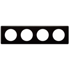 Celiane. Рамка 4-постовая. Цвет Черный глянец Celiane. Рамка 4-постовая. Цвет Черный глянец