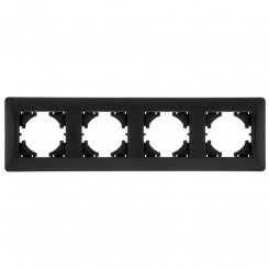 GUSI Ugra РАМКА 4-местная, цвет графит. GUSI Ugra РАМКА 4-местная, цвет графит.