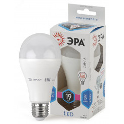 Лампа светодиодная LED A65-19W-840-E27 (диод  груша  19 Вт  нейтр  E27) (10/100/1500) ЭРА