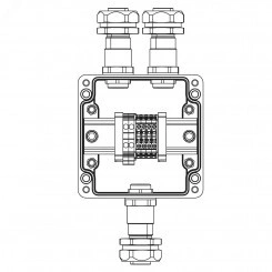 Взрывозащищенная клеммная коробка GRP TBE-P-03-(2xCBC.2-2xCBC.2(i)-2xTEO.2)-2xKAEPM2MHK-20(A)-1xKAEPM2MHK-20(C)1Ex e IIC Т5 Gb / Ex tb IIIC T95°C Db IP66 Взрывозащищенная клеммная коробка GRP TBE-P-03-(2xCBC.2-2xCBC.2(i)-2xTEO.2)-2xKAEPM2MHK-20(A)-1xKAEPM2MHK-20(C)1Ex e IIC Т5 Gb / Ex tb IIIC T95°C Db IP66
