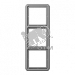 Рамка 3 поста универсальная ударопрочная серая Рамка 3 поста универсальная ударопрочная серая