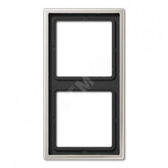 Рамка 2-я для горизонтальной/вертикальной установки Серия- LS990 Материал- металл Цвет- благородная сталь Рамка 2-я для горизонтальной/вертикальной установки Серия- LS990 Материал- металл Цвет- благородная сталь