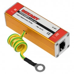 Грозозащита витой пары RJ45 разъем REXANT Грозозащита витой пары RJ45 разъем REXANT