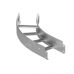 Поворот горизонтальный LT 200х100-45 S=1.2мм R=600мм оцинкованный