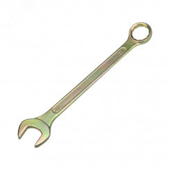 Ключ комбинированный 19 мм, желтый цинк