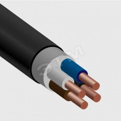 Кабель силовой ВВГнг(А)-LS 4х6ок(PE)-0.66 однопроволочный