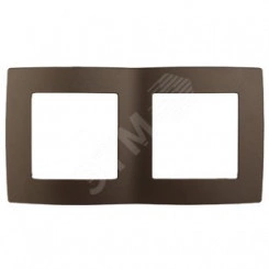Рамка на 2 поста, Эра12, бронза, 12-5002-13 Рамка на 2 поста, Эра12, бронза, 12-5002-13