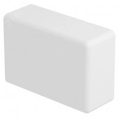 Заглушка кабельного канала торцевая WDK 13x25x40 мм (ABS-пластик, белый)