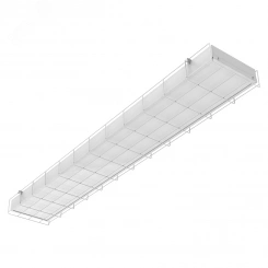 Светодиодный светильник VARTON S270 2.0 спортивный для образовательных учреждений накладной 1200х212х70 мм IP40 60 ВТ 4000 K с опаловым рассеивателем с защитной решеткой