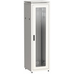 Шкаф сетевой 19дюйм ITK LINEA N 38U 600х600 мм стеклянная передняя дверь, задняя металлическая серый