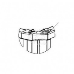 Накладка верхняя угловая PERCo-RF01 0-04 для стыковки секций ограждений под углом 90 град PERCo-MB-15 Накладка верхняя угловая PERCo-RF01 0-04 для стыковки секций ограждений под углом 90 град PERCo-MB-15