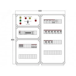 Щит управления электрообогревом DEVIbox HS 9x1700 D850 (в комплекте с терморегулятором) Щит управления электрообогревом DEVIbox HS 9x1700 D850 (в комплекте с терморегулятором)