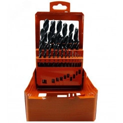 Набор сверл по металлу из 25 шт. 1-13 мм Р6М5 металлический кейс Набор сверл по металлу из 25 шт. 1-13 мм Р6М5 металлический кейс