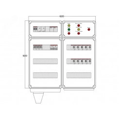 Щит управления электрообогревом DEVIBOX FHR 5x4400 D330 (в комплекте с терморегулятором и датчиком температуры) Щит управления электрообогревом DEVIBOX FHR 5x4400 D330 (в комплекте с терморегулятором и датчиком температуры)