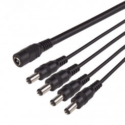 Разветвитель питания на 4 разъема 2.1х5.5 мм REXANT Разветвитель питания на 4 разъема 2.1х5.5 мм REXANT