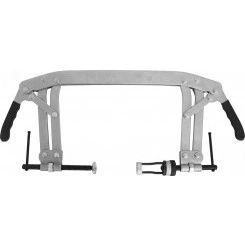 Рассухариватель клапанов С-образный с насадками диаметром 16 и 25 мм, диапазон захвата 50-175 мм, глубина скобы 165 мм Рассухариватель клапанов С-образный с насадками диаметром 16 и 25 мм, диапазон захвата 50-175 мм, глубина скобы 165 мм