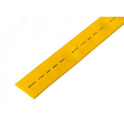 Термоусаживаемая трубка 25,0 12,5 мм, желтая, упаковка 10 шт. по 1 м