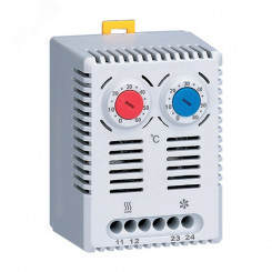 Термостат NO+NC (охлаждение и обогрев) на DIN-рейку 10A 230В IP20 PROxima