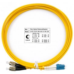 Шнур оптический duplex 3м LC-FC 9/125 sm  LSZH FOP(d)-9-LC-FC-3m