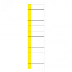 Наклейка маркировочная таблица 12 модулей (50х216 мм) Наклейка маркировочная таблица 12 модулей (50х216 мм)