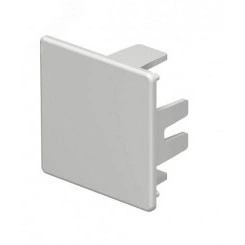Заглушка кабельного канала торцевая WDK 40x40 мм (ПВХ, светло-серый)