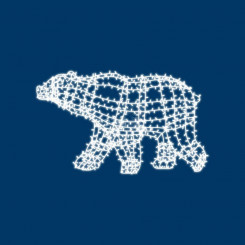 Фигура профессиональная объемная Полярный медведь 210х10 см, 1500 LED, IP65, цвет свечения белый NEON-NIGHT
