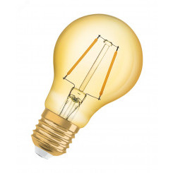 Лампа светодиодная филаментная LED 2,5Вт E27 2400К 220лм груша 230V GOLD (замена 22Вт) A FIL  OSRAM Vintage 1906