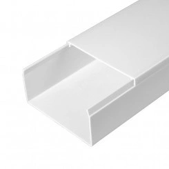 Кабель-канал белый 2-й замок в п/э 80х40 мм (30м/уп) Промрукав Кабель-канал белый 2-й замок в п/э 80х40 мм (30м/уп) Промрукав