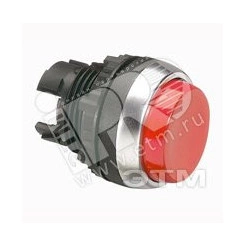 Кнопка с пружинным возвратом без подсветки выступающая, цвет красный Кнопка с пружинным возвратом без подсветки выступающая, цвет красный