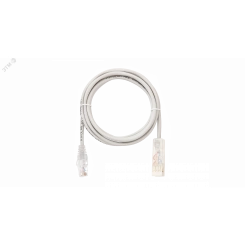 Патч-корд U/UTP 2 пары Cat 5 110-RJ45/8P8C Ethernet 7х0192мм LSZH серый 1м