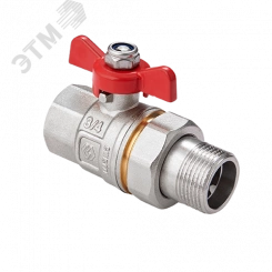 Кран шаровый со сгоном 1'1/2 ВН ручка Кран шаровый со сгоном 1'1/2 ВН ручка