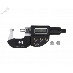 Микрометр электронный цифровой МКЦ-25 0.001 мм 4-кн. поверка завод. Микрометр электронный цифровой МКЦ-25 0.001 мм 4-кн. поверка завод.