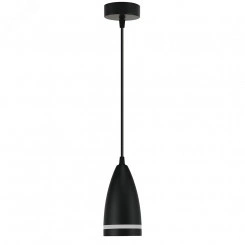 Светильник ДСО-15w GX53 без лампы на подвесе черный