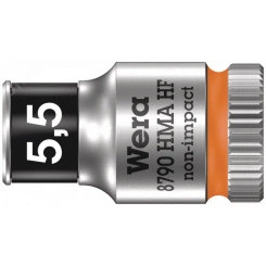 Головка торцевая шестигранная 8790 HMA HF Zyklop DR 1/4 с функцией фиксации крепежа 5.5 x 23 мм Головка торцевая шестигранная 8790 HMA HF Zyklop DR 1/4 с функцией фиксации крепежа 5.5 x 23 мм