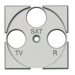 Axolute Лицевая панель для розеток TV + FM + SAT алюминий