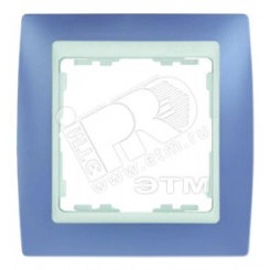 Рамка на 4 поста, S82, сирень - белый Рамка на 4 поста, S82, сирень - белый