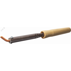 Паяльник деревянная ручка клин изогнутый NSE-Pes01-100W-СI
