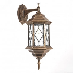 Светильник НБУ-60w вверх Е27 IP44 черный/золото Светильник НБУ-60w вверх Е27 IP44 черный/золото