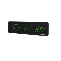 Часы цифровые STYLE II 7S (часы/минуты/секунды), высота цифр 7 см, зеленый цвет, NTP, PoE